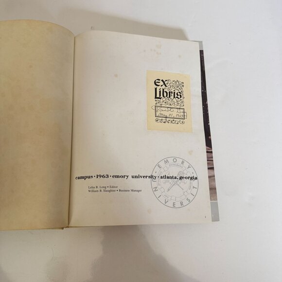 Vintage Emory University Campus 1963 Yearbook Hardcover - Picture 4 of 7
